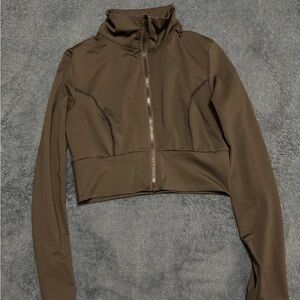 SHEIN Dark Black Bomber Jacket